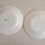 2 assiettes et un plat terre de fer Longwy
