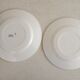 2 plates and a Longwy iron earth dish