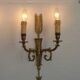 Vintage French Empire Arrow & Quiver Eagle Head Bronze Double Wall Sconces