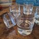 5 thick-bottomed bubble glasses – Scandinavian design, 1970s