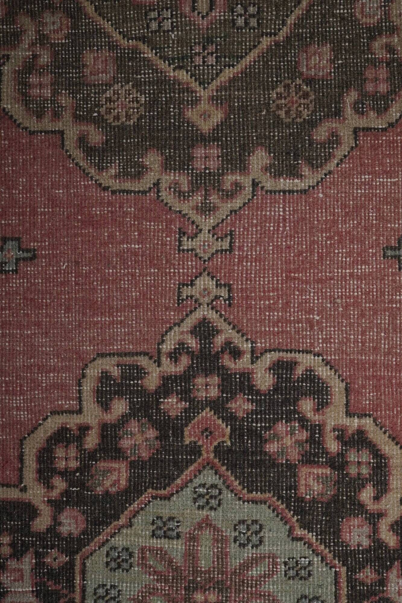 Vintage Turkish hallway rug 71x756 cm