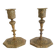 Pair of gilt bronze candlesticks signed Alfred Daubrée, Napoleon III