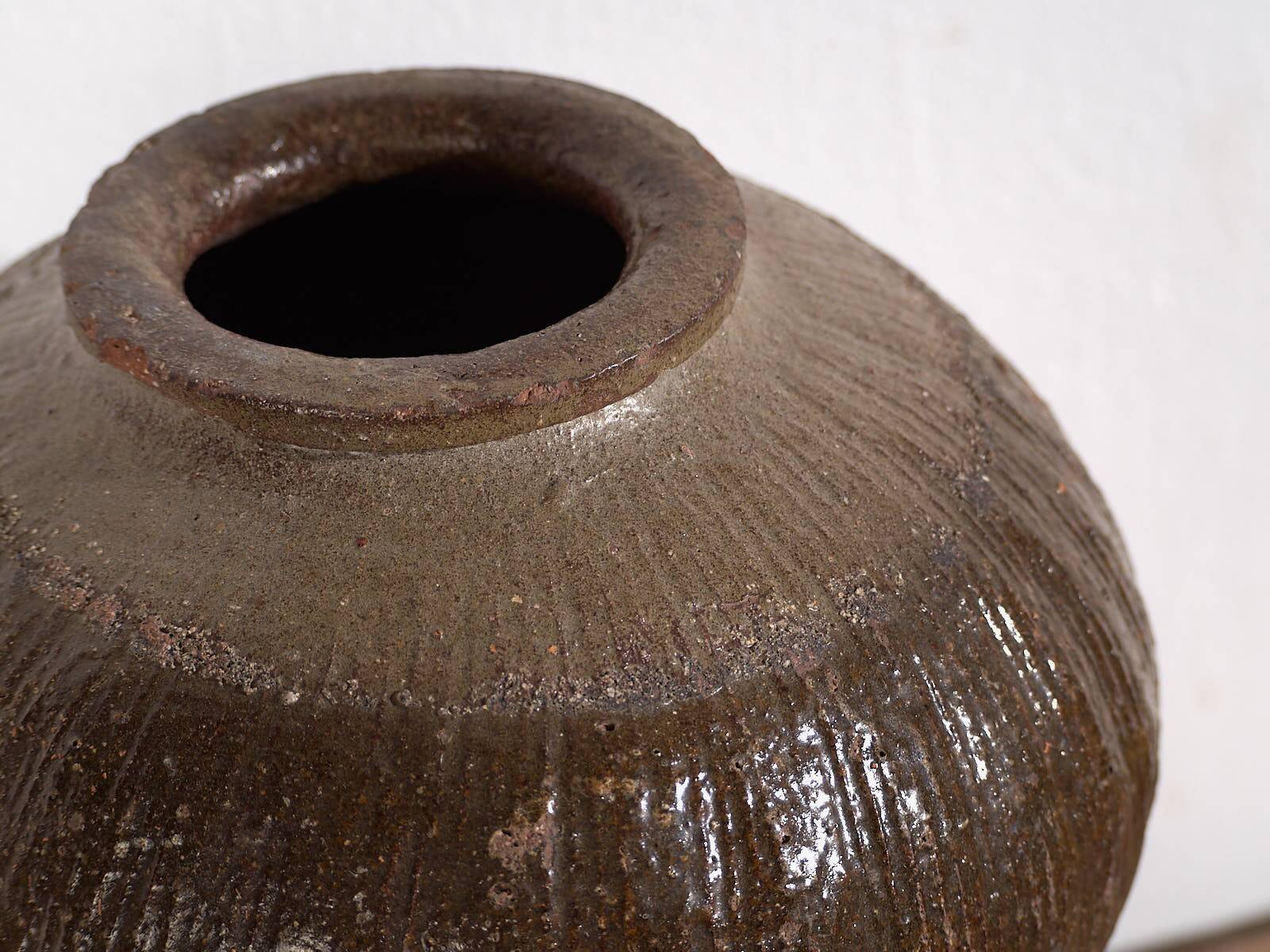 Antique glazed ceramic vase (c.1900)