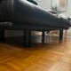 Canapé Cuir noir Alanda de Paolo Piva pour B&B Italia