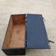 Vintage wooden travel trunk