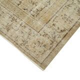 Handmade oriental beige rug 201 cm x 300 cm