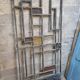 Art Deco period house door in cast iron