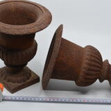 Paire de vases Médicis en fonte