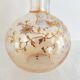 Glass pitcher decorated with 19th century flowers