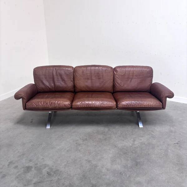 Cognac leather De Sede DS31 sofa, 1970s