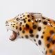 Ceramic sculpture of a leopard by "Ceramiche Boxer" - Italy