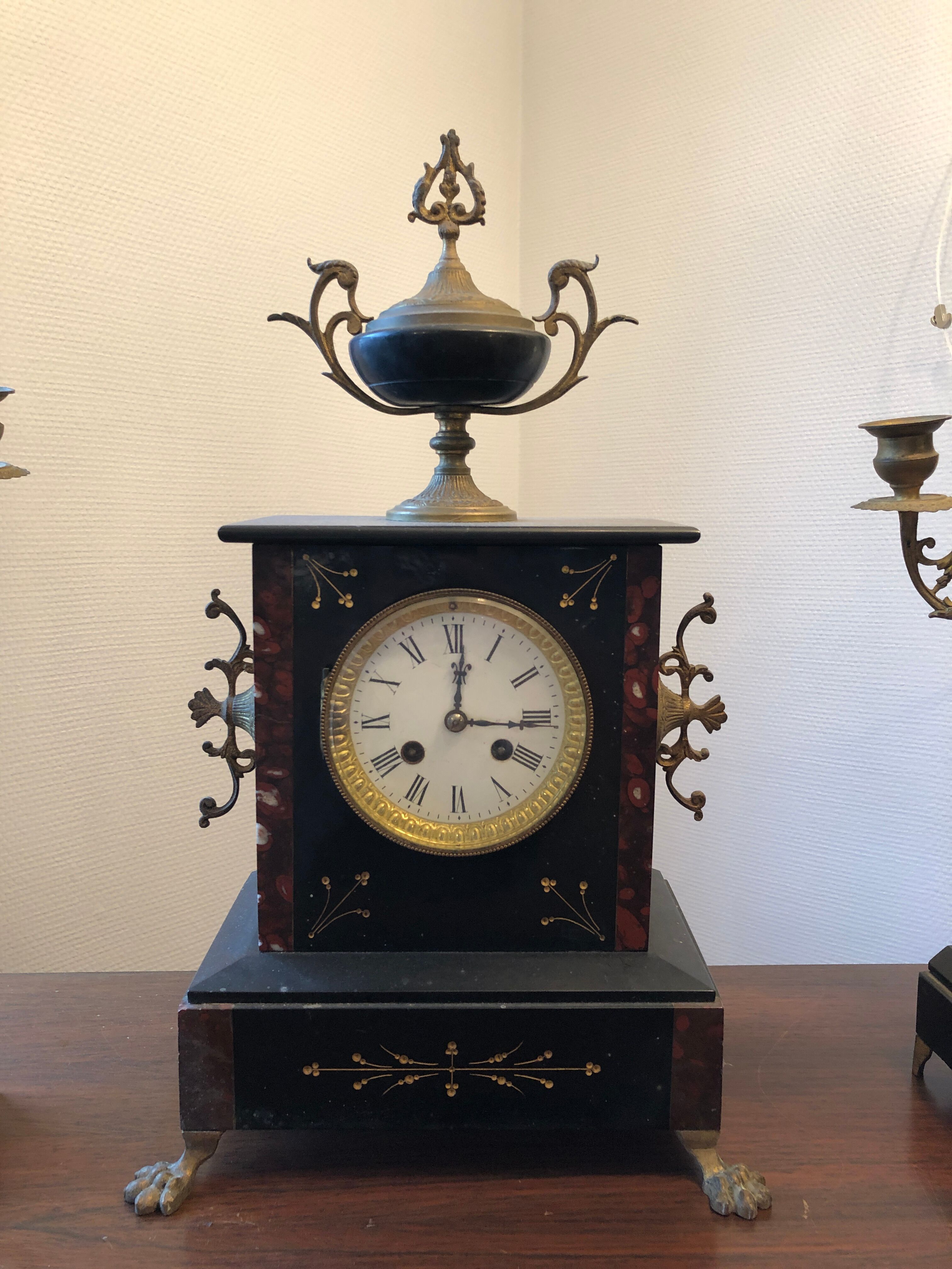 Marble and Regular Clock, Napoleon III