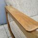 Set of 3-seater sofa + sled chair, 60/70's in oak