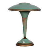 Vintage lamp in metal and wood
