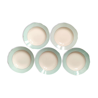 5 assiettes creuses Sarreguemines