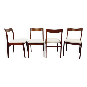Set of 4 vintage Scandinavian teak chairs from the 60s
