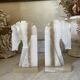 vintage onyx horse head bookends