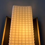 Vintage wall lamp, opaline and brass, France 1950