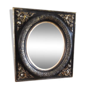 Miroir rectangulaire époque Napoléon III - 46x41cm
