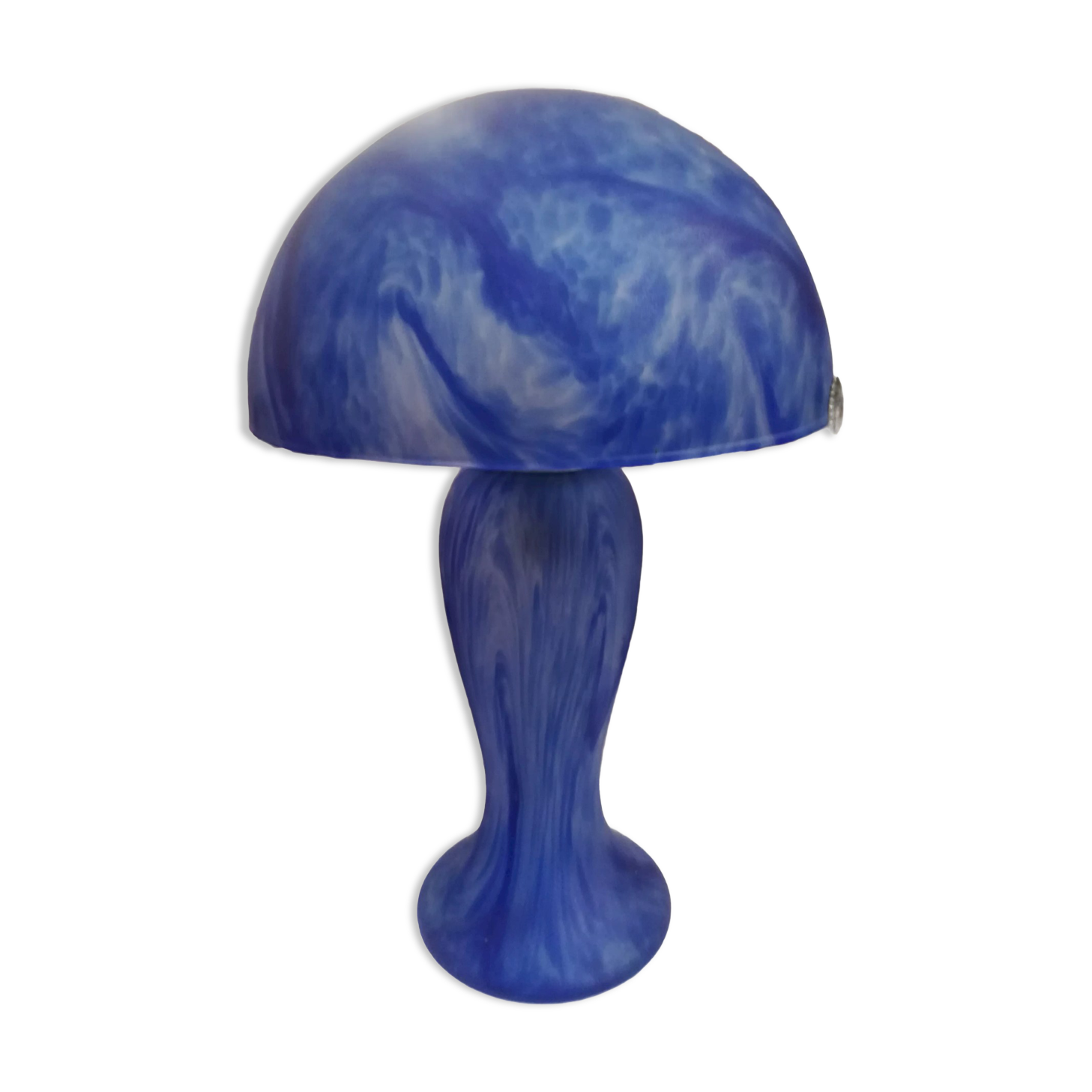 Mushroom lamp in glass paste
