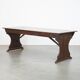 19th-century English pine monastery table.