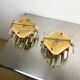 Pair of Venini sconces, Triedi cut glass, Italy, circa 1970s
