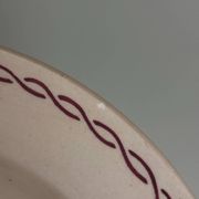 Set of 6 antique deep plates Badonviller Germaine