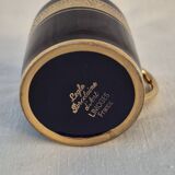 Litron cup porcelain from limoges legle blue from the oven and fine gold a464