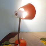 Lampe à poser inclinable en métal, années 70