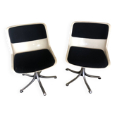 Paire de chaises pivotantes Modus par Osvaldo Borsani