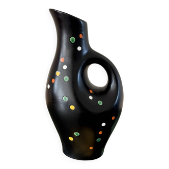 Carafe céramique pois vintage 1960