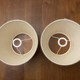 4 lampshades, including 1 free, cream and black