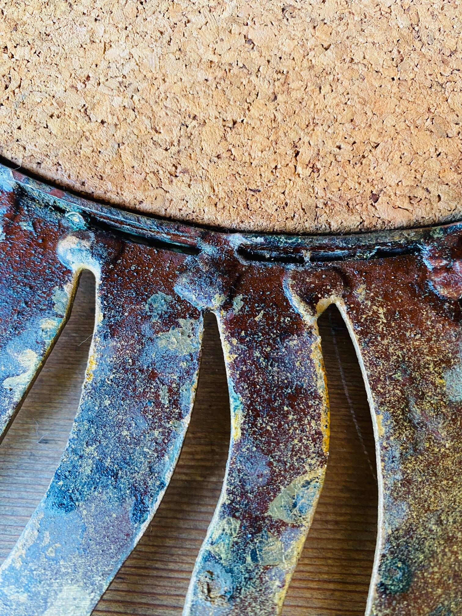 Golden sun mirror 50cm from the 70s.