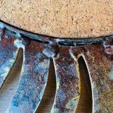 Golden sun mirror 50cm from the 70s.