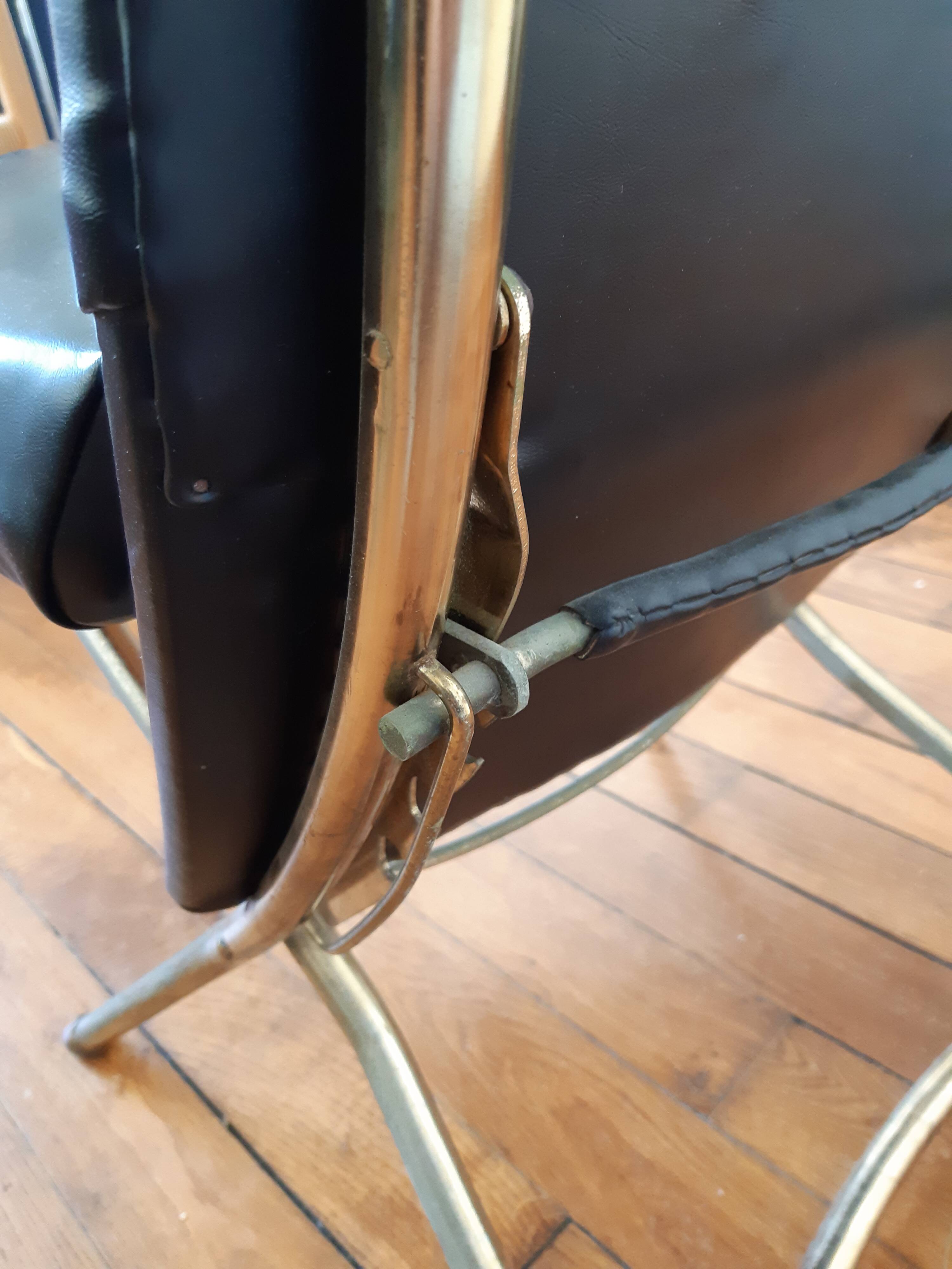 Black vintage armchair
