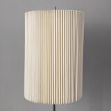 Vintage 1960s floor lamp in metal and pleated shade Italian design