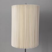 Vintage 1960s floor lamp in metal and pleated shade Italian design