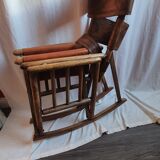 1950 leather rocking chair