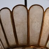 Hanging lamp brass and mother of pearl