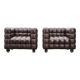 Josef Hoffman pair of Kubus lounge chairs for Wittmann Austria 1910/2011