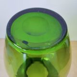 Green glass vase