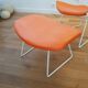Diamond armchair and ottoman by Harry Bertoia