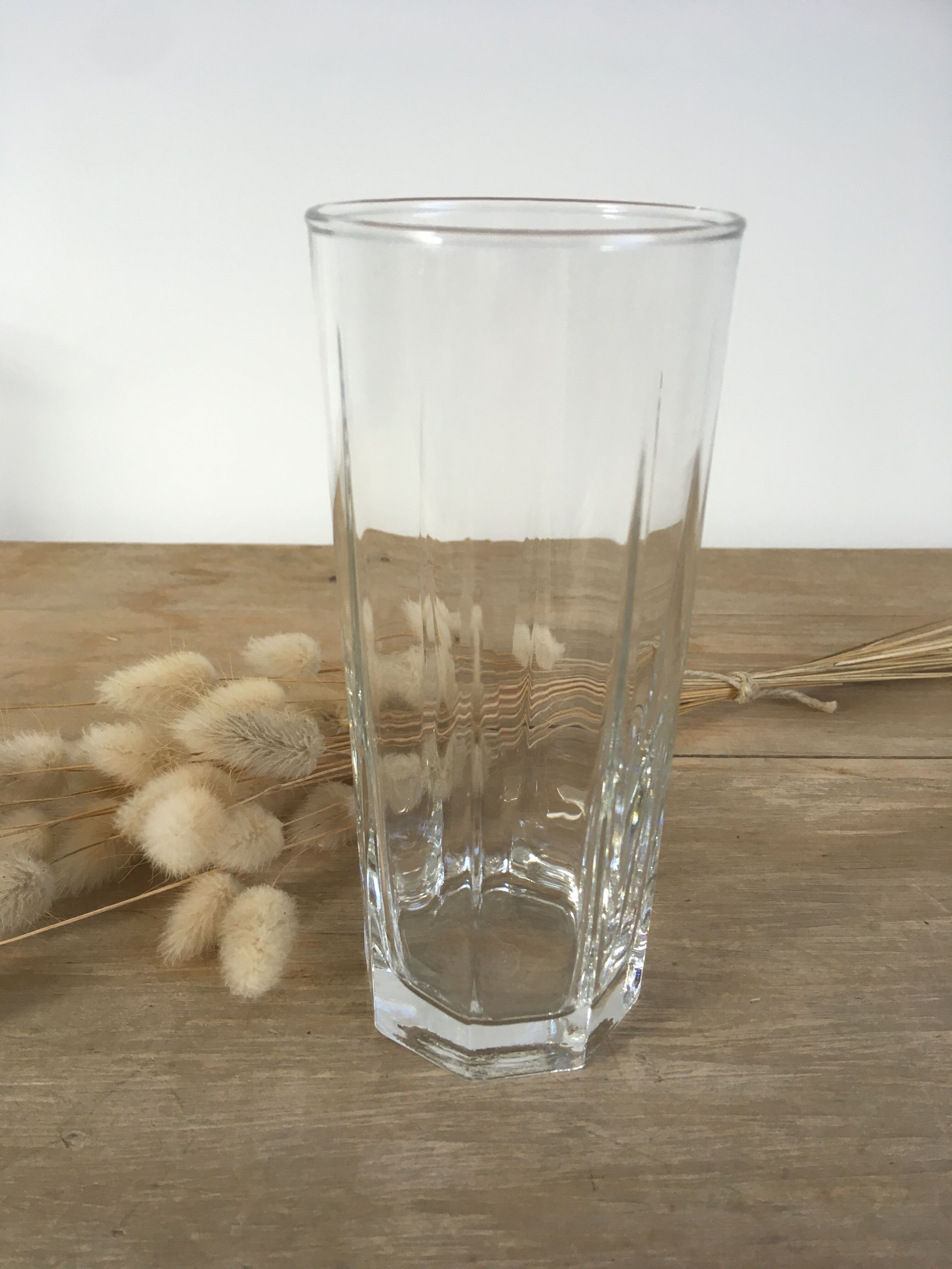Water glasses / octagonal base juice