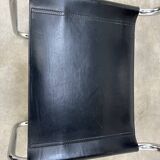 B33 chair black leather, 1980, Marcel Breuer