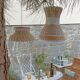 Duo de suspensions en rotin