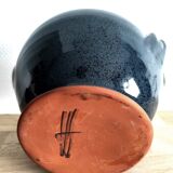 Glazed terracotta vase