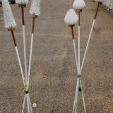 Paire de lampadaire 3 feux vintage