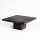 Vintage coffee table. Veined marble. France, 1970s