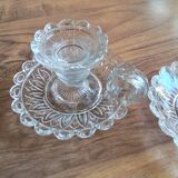 Set de 2 portes bougies en verre