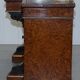 Gillow Library Desk in Burr Amboyna with Brass Gallery, circa 1852-1857